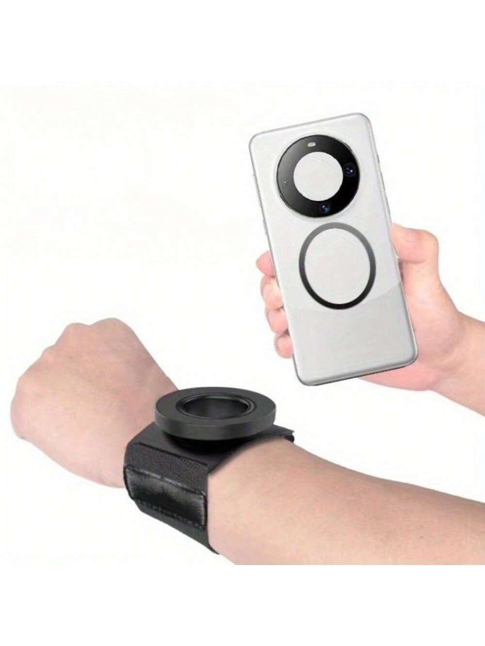 Multi Functional Magnetic Wristband Phone Holder - Suitable For Live Streaming, Gym Workouts, And Outdoor Cycling