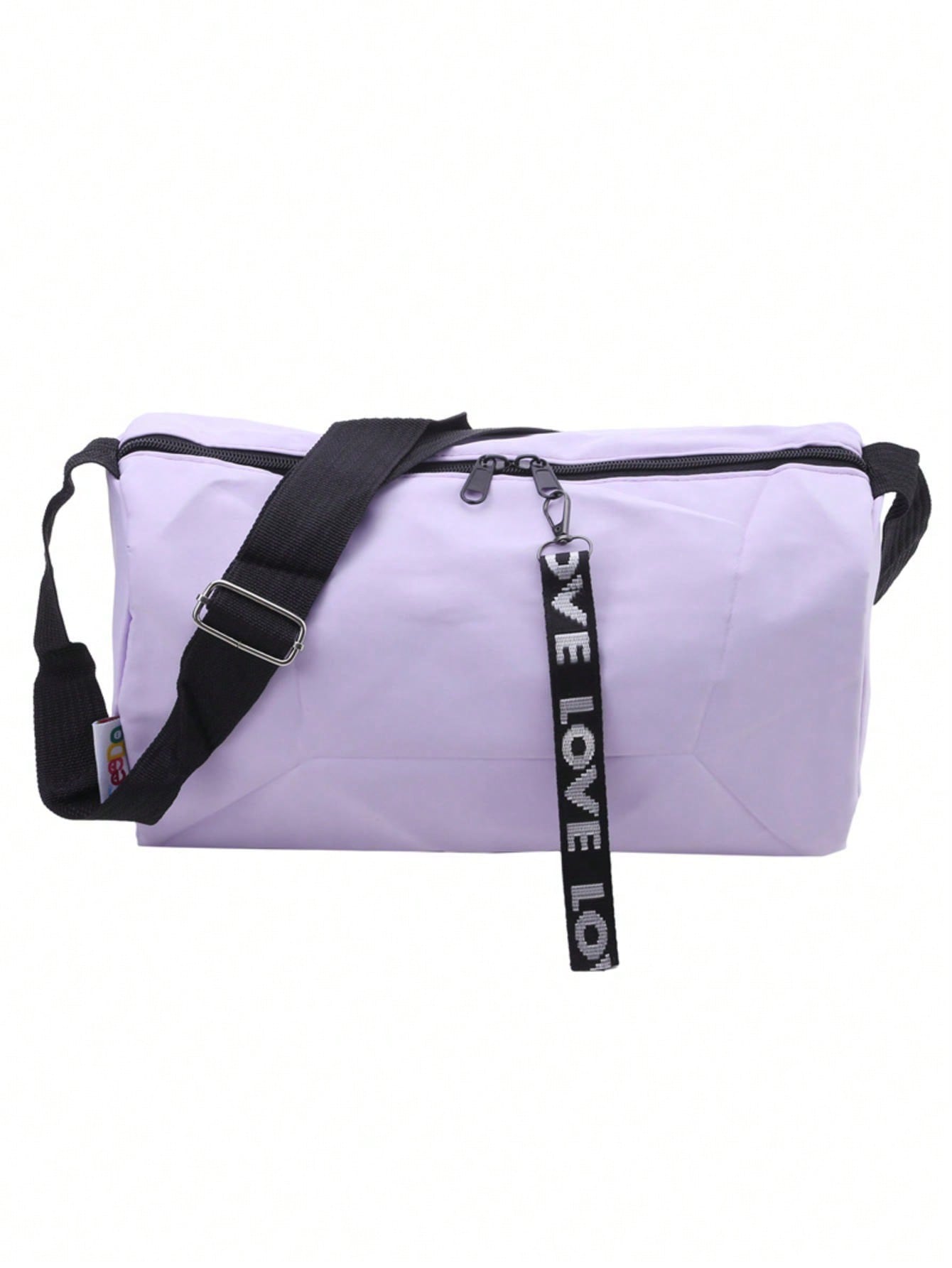 Fashionable Crossbody Yoga Bag - Polyester, Black, Perfect For Fitness