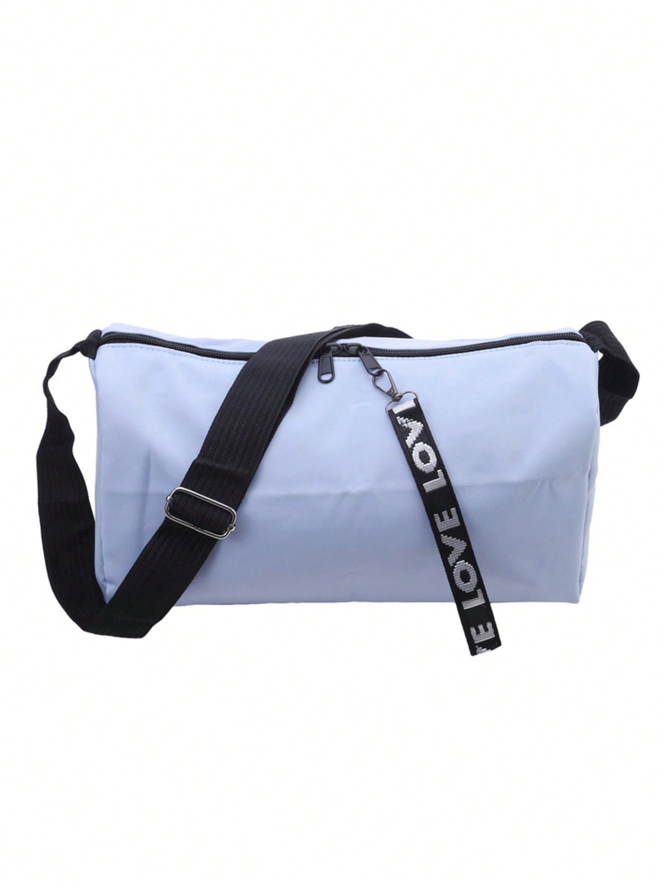 Fashionable Crossbody Yoga Bag - Polyester, Black, Perfect For Fitness