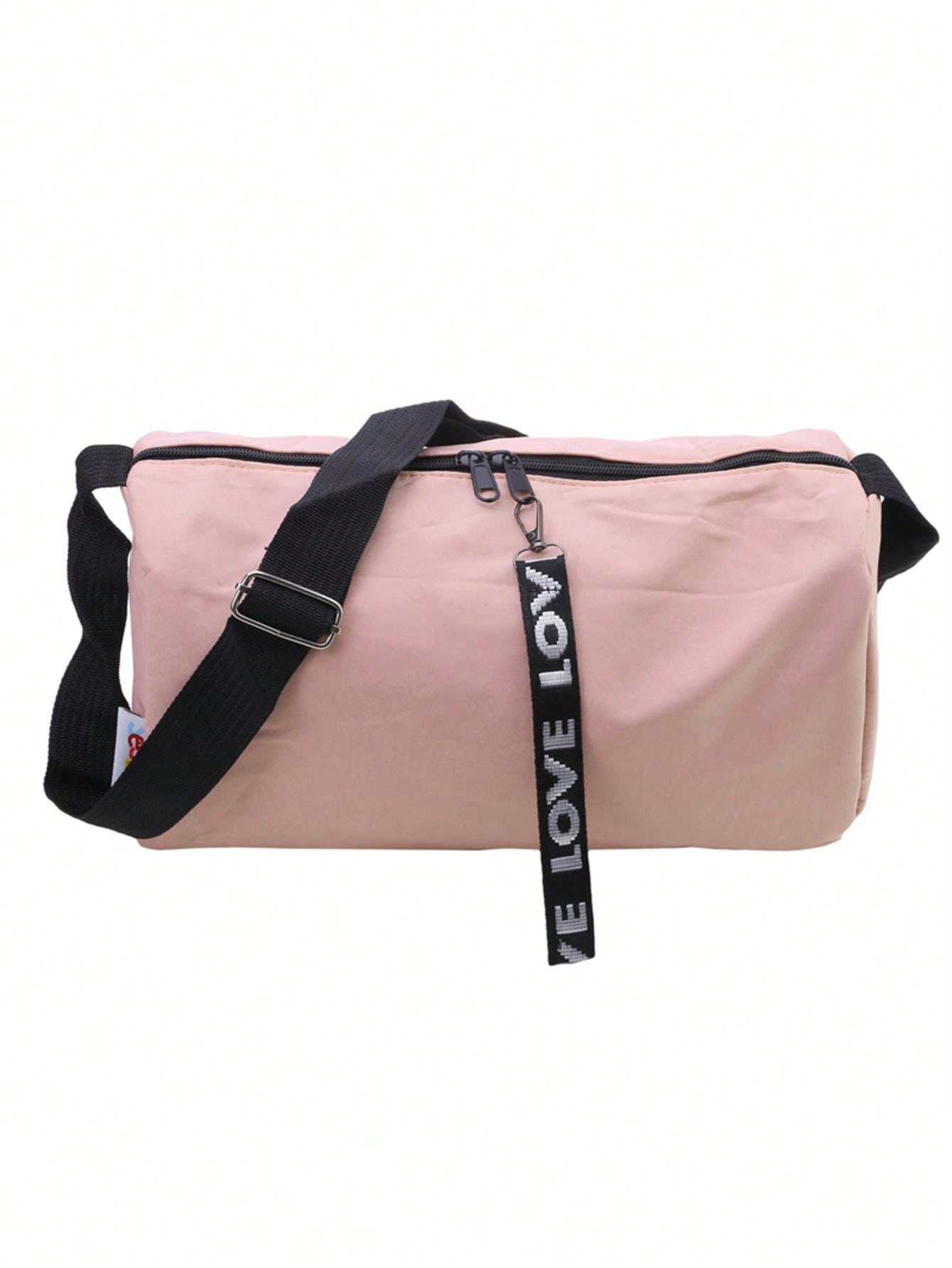 Fashionable Crossbody Yoga Bag - Polyester, Black, Perfect For Fitness