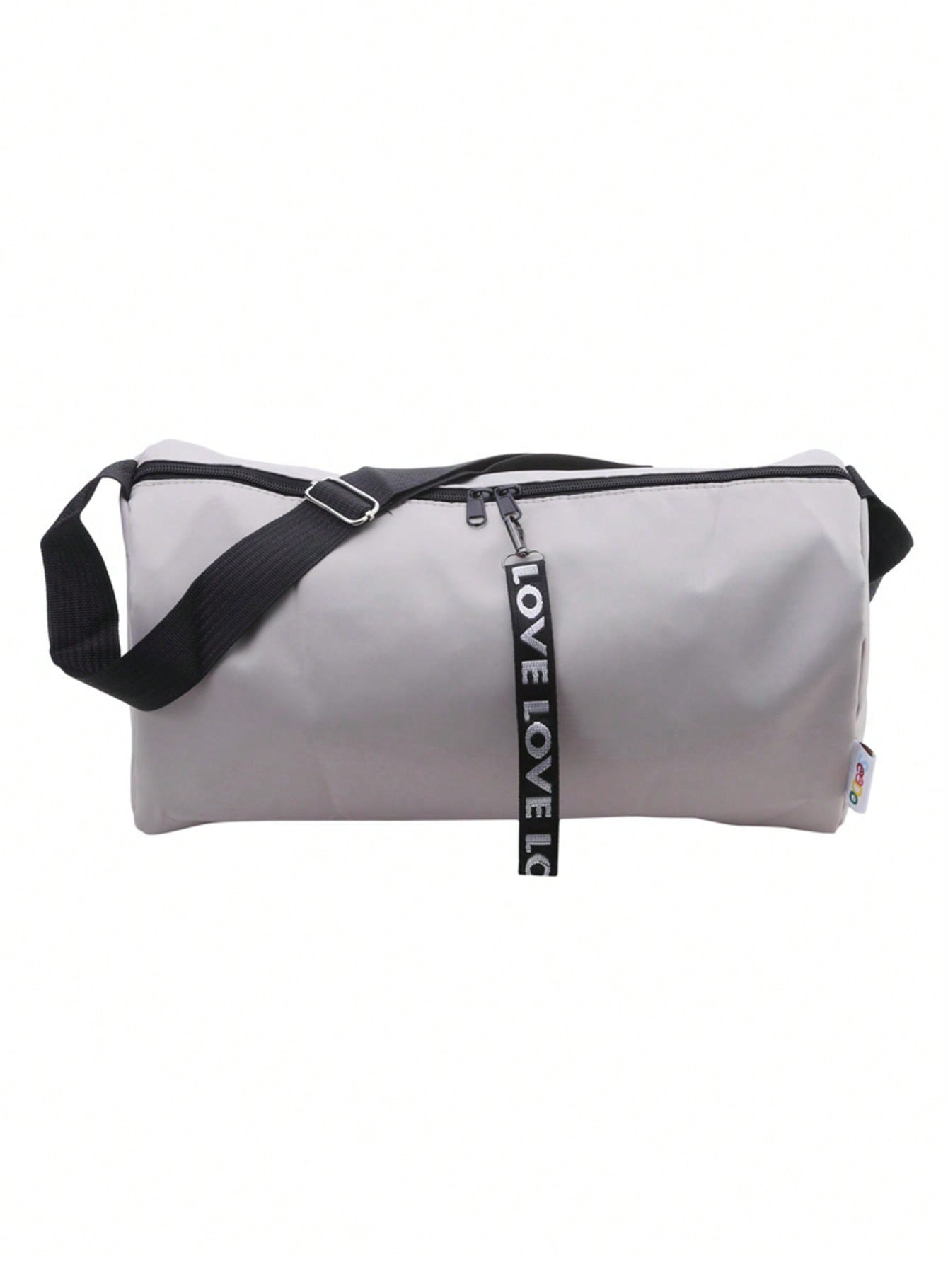 Fashionable Crossbody Yoga Bag - Polyester, Black, Perfect For Fitness