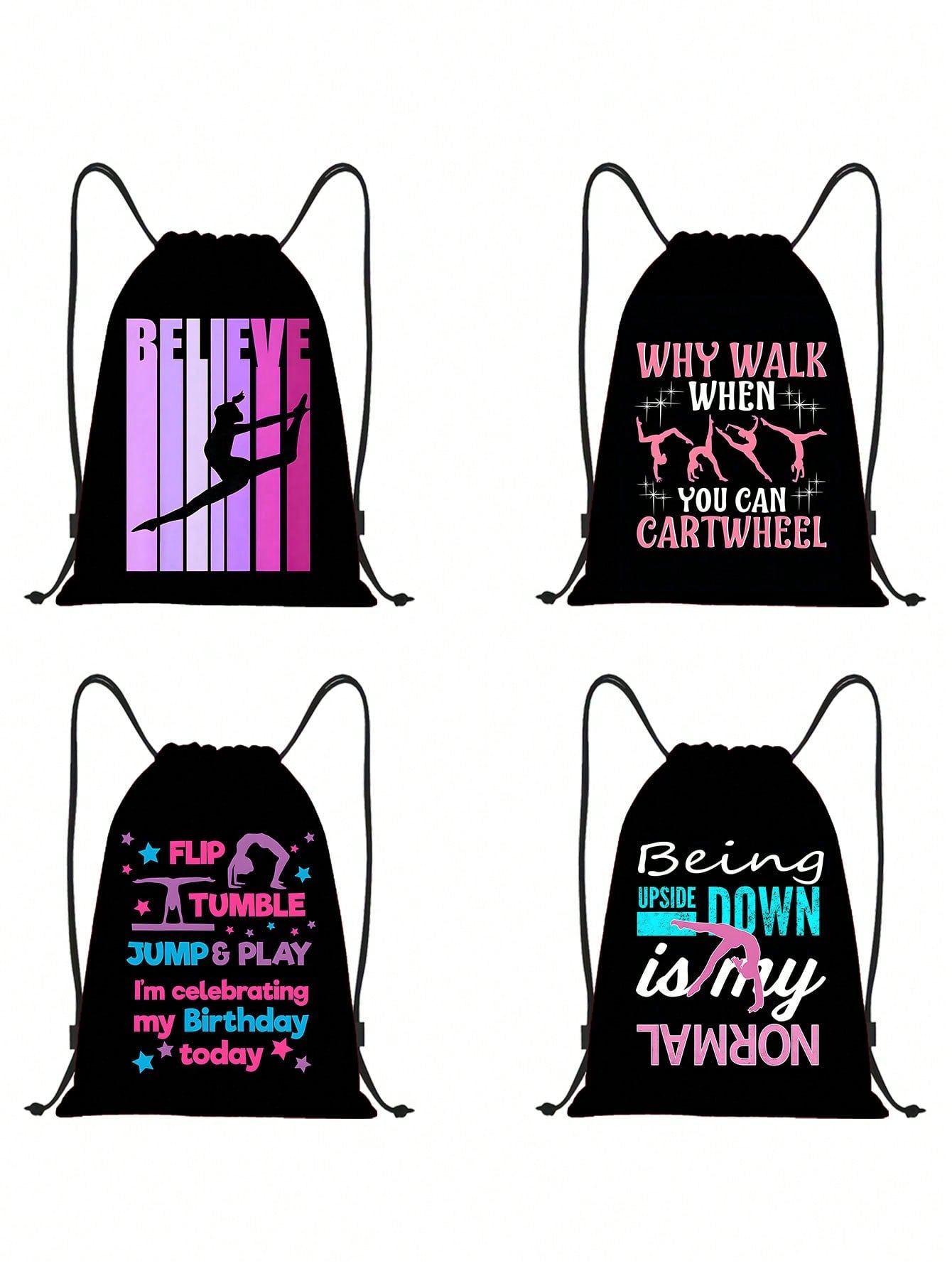 Gymnastics/Dance Drawstring Backpack, Sports