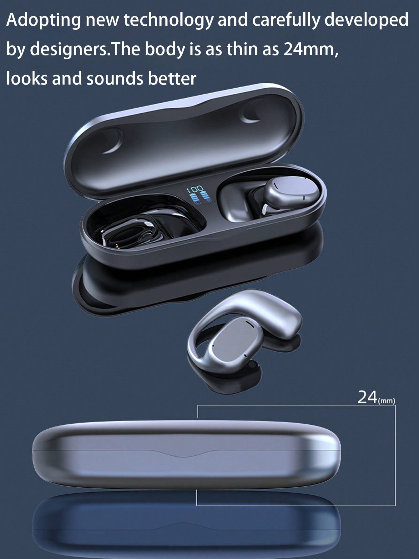 2024 New Style TWS Bluetooth Earphones, Wireless Earphones, Hanging Ear Earphones, High-Quality Earphones With Microphone And Noise Cancelling Earphones Suitable For All Smartphones