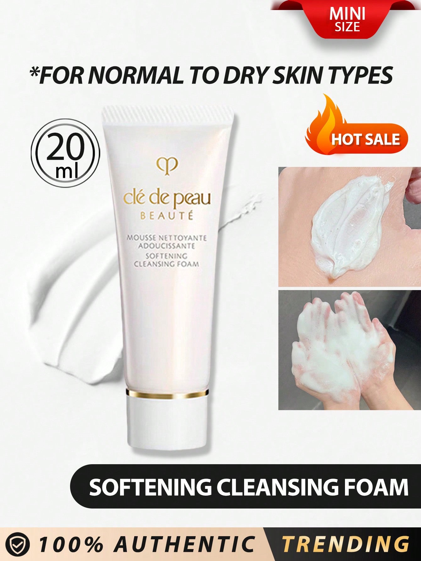 CPB CLARIFYING CLEANSING FOAM N 20ml Enriched With Amino Acids And Extra-Gentle Exfoliating Beads. Cleanses By Effectively Removing Impurities And Excess Sebum With A Light Foam. Leaves Skin Clear, Bright And Refined While Feeling Deeply Nourished.