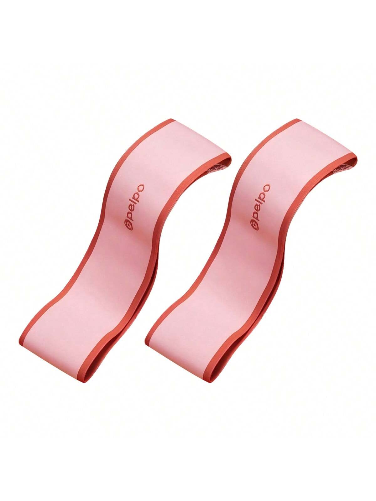 peipo 1pc/2pcs Pink Booty Resistance Bands For Glutes