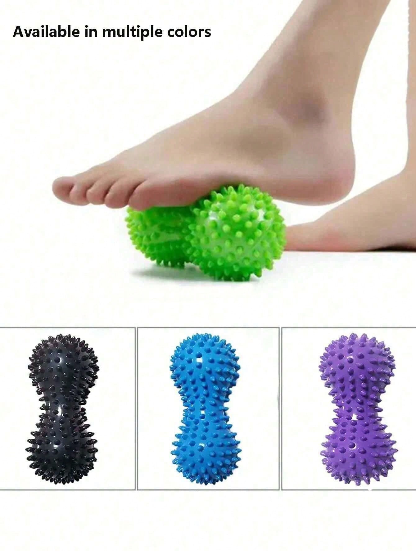 1 Pc Peanut Massage Balls, Foot Massage Roller Spiked Balls For Deep Tissue Massage, Muscle Relaxation, Peanut Foot Massage Balls, Muscle Relaxation Balls - Great For Shoulders, Neck And Back,