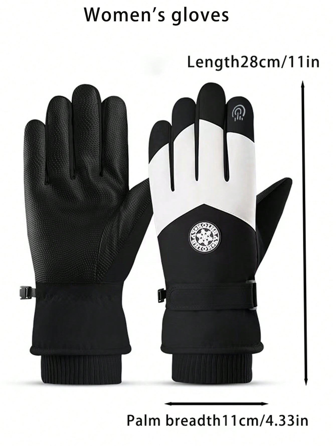 1 Pair Skiing Gloves For Women