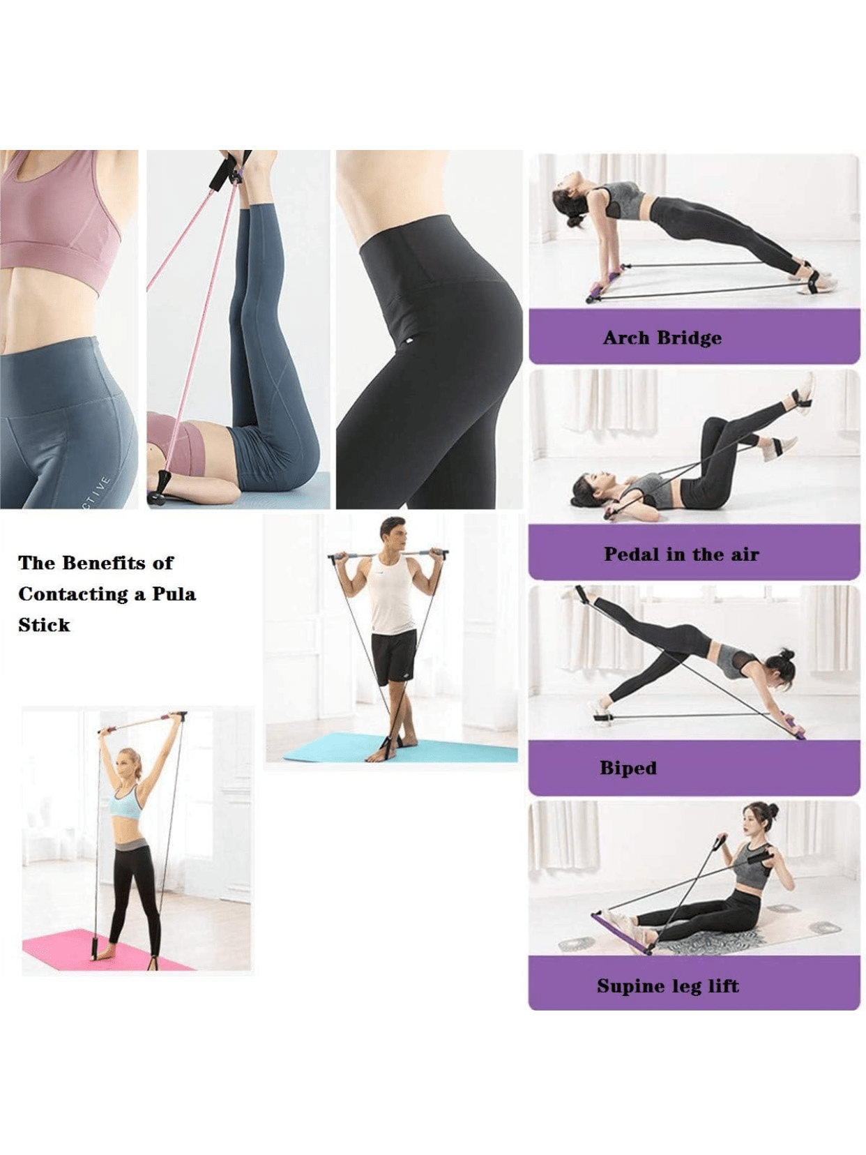 Portable Pull Up Fitness Resistance Training Bar, Yoga Tension Bar For Chest Expansion, Arm Strength, Pilates Fitness Bar, Gym Exercise Equipment, Sports Equipment, Gym Accessories