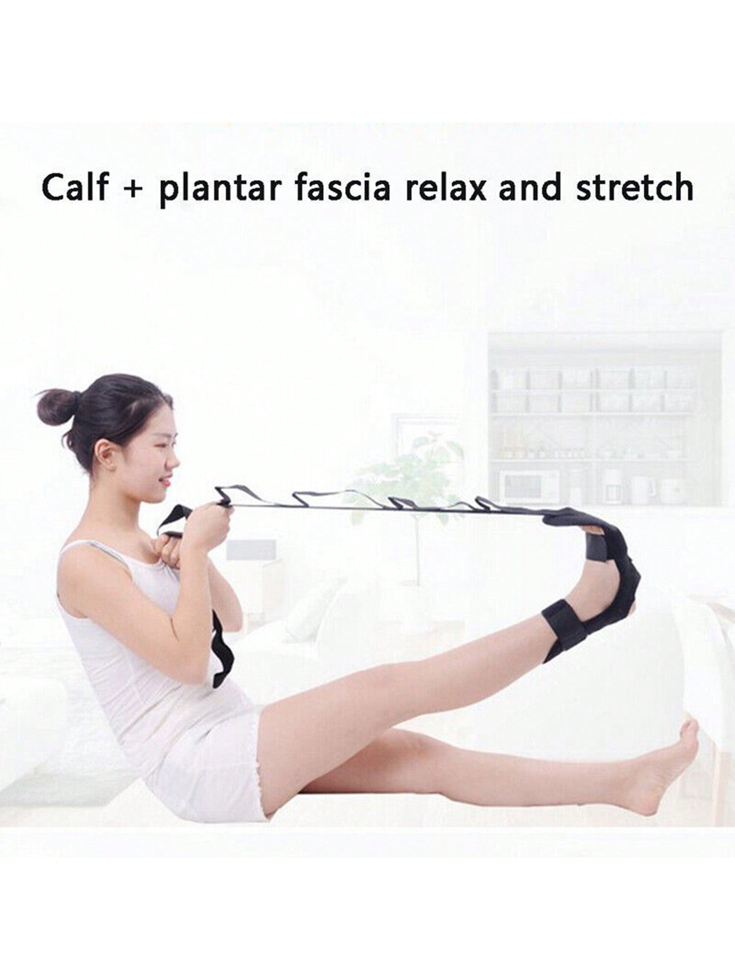 Adjustable Elastic Nylon Band For Calf Stretching, Flexible Hamstring Stretcher, Portable Sports Ligament Equipment