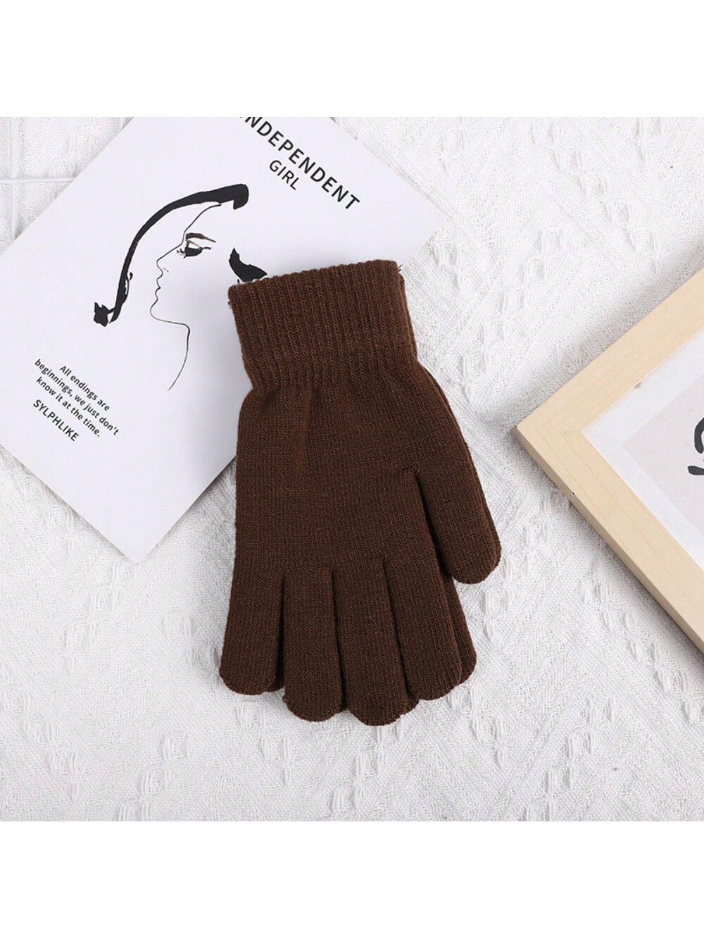 5 Packs Unisex Knit Gloves, Acrylic Thermal Lined Winter Gloves, Touchscreen Compatible, Machine Washable For Outdoor Activities, Warm Fashion Gloves - Assorted Colors