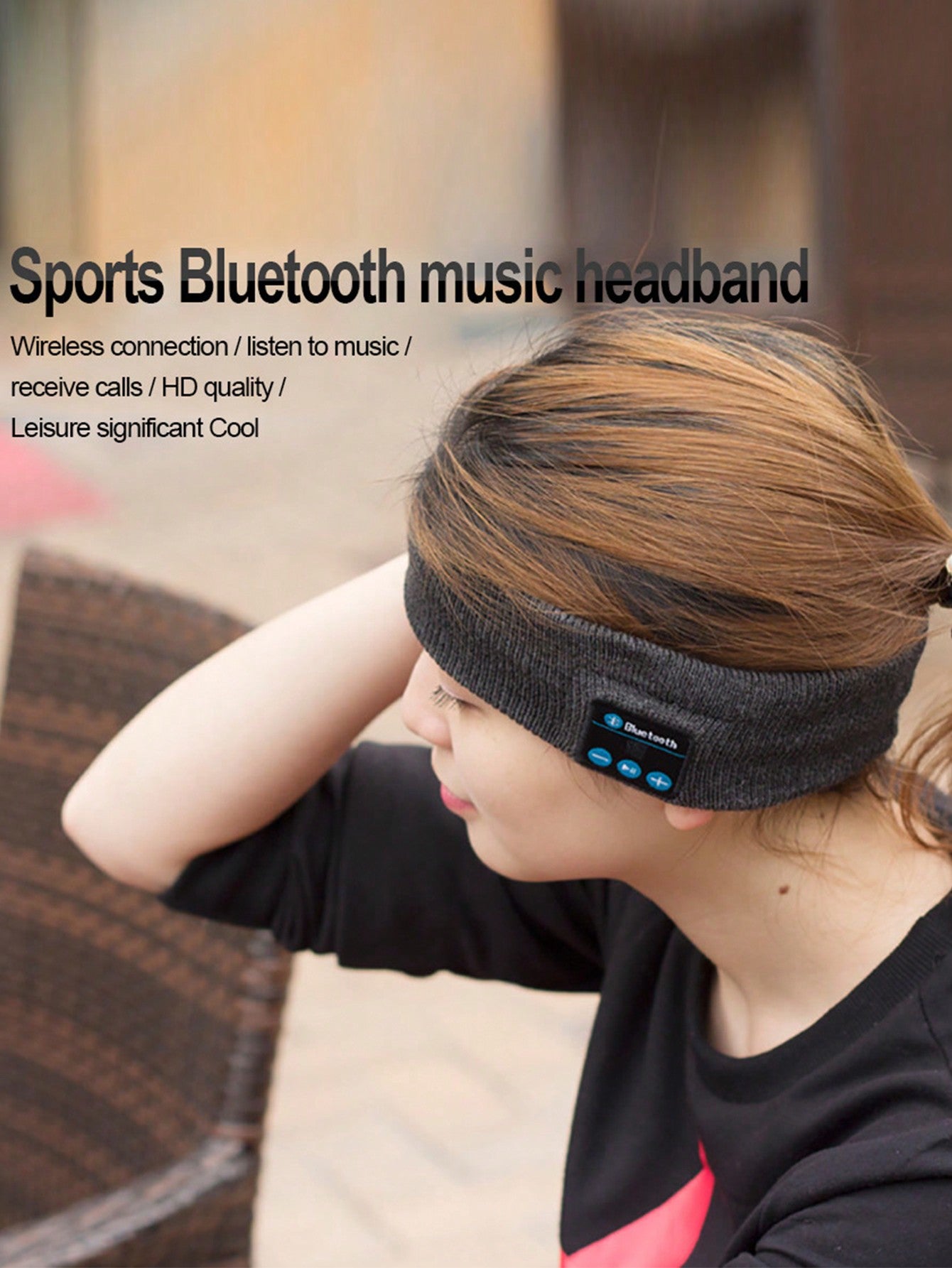 Pancoat Outdoor Sports Headband With Wireless Earphones