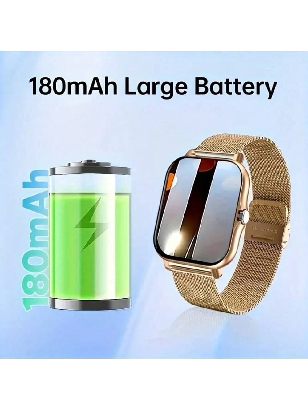 Smart Watch Full Touch Screen: With Sleep Tracker, Wireless Call, Pedometer, Music Control, Games, Fitness Smart Bracelet For Android/ IOS Phones, Perfect For Women