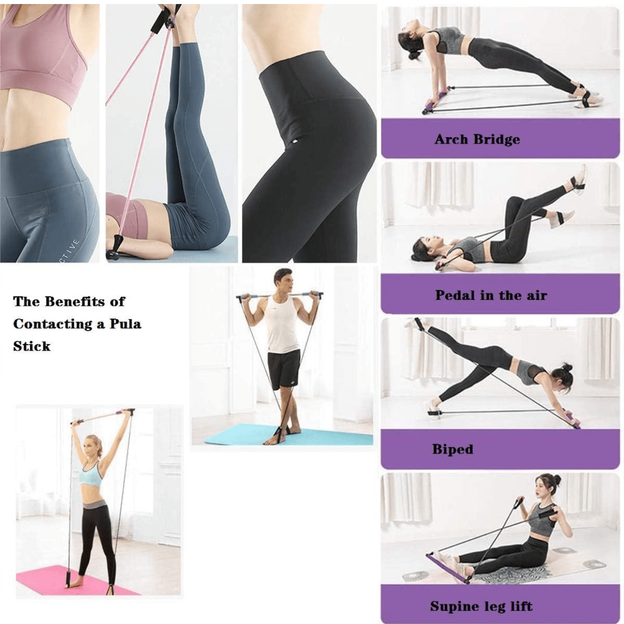 Portable Pull Up Fitness Resistance Training Bar, Yoga Tension Bar For Chest Expansion, Arm Strength, Pilates Fitness Bar, Gym Exercise Equipment, Sports Equipment, Gym Accessories