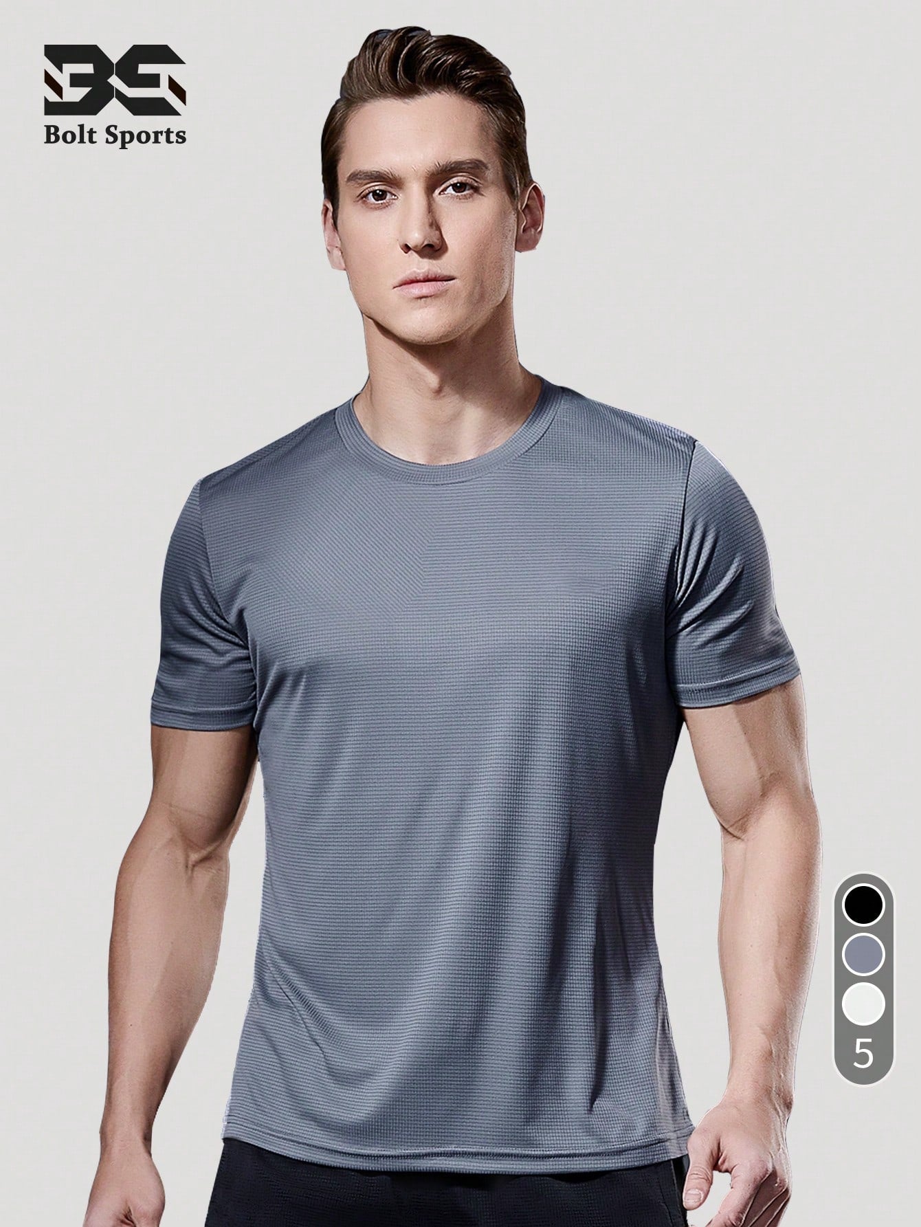 Men's Fitness T-Shirt Sports Workout Clothes Casual Running Fitness Set Breathable Short Sleeve Tops