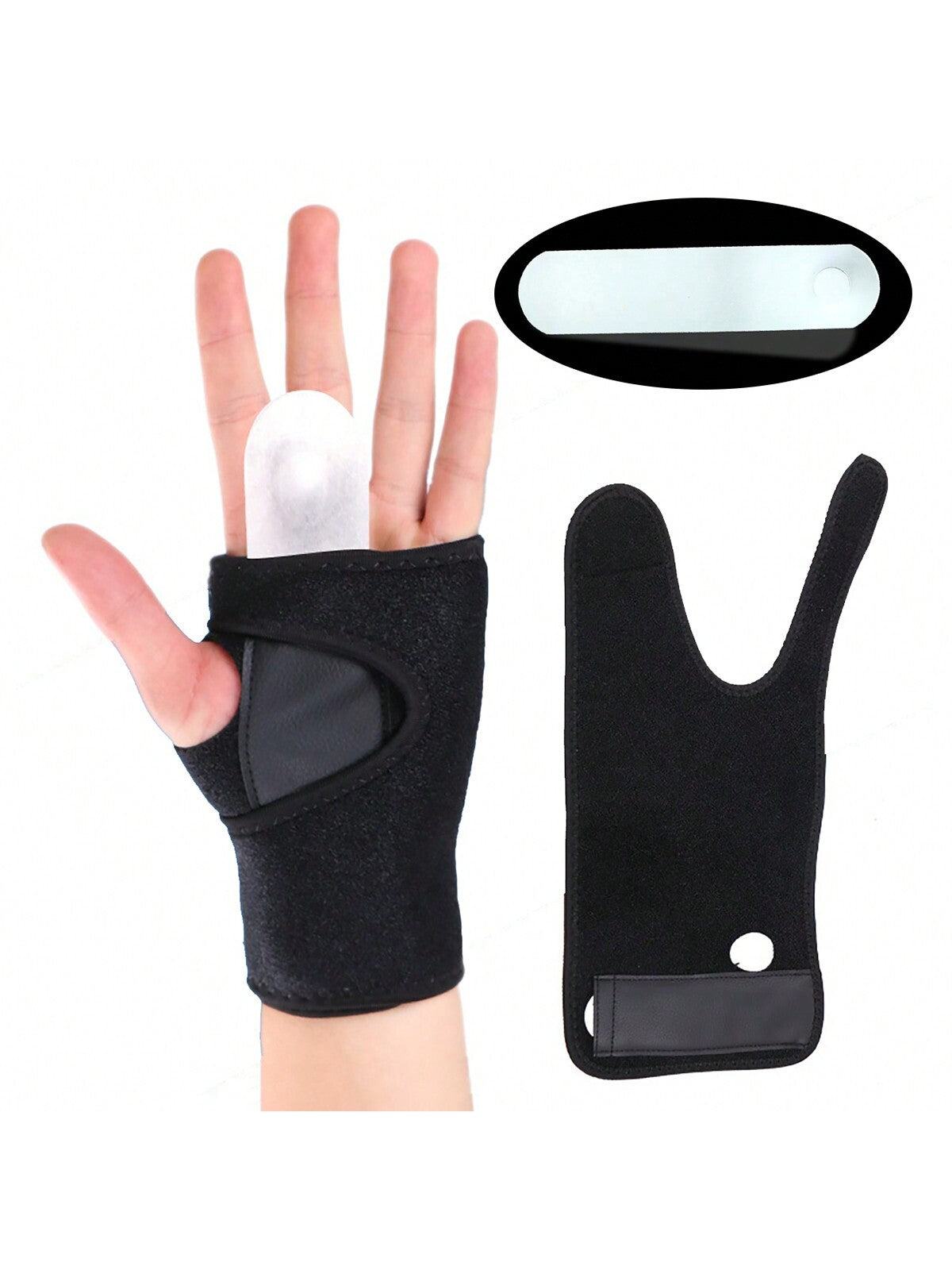 1pc Detachable Steel Plate Wrist Support Adult Breathable Wrist Fixed Sports Protective Gear