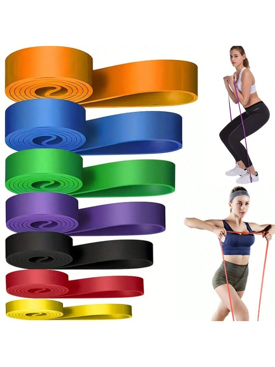 Resistance Band Exercise Elastic Band Workout Ruber Loop Strength Pilates Fitness Equipment Training Expander Unisex,Thick Heavy Duty Exercise Band,For Resistance Training, Physical, Home Workouts,Professional Fitness Resistance Bands