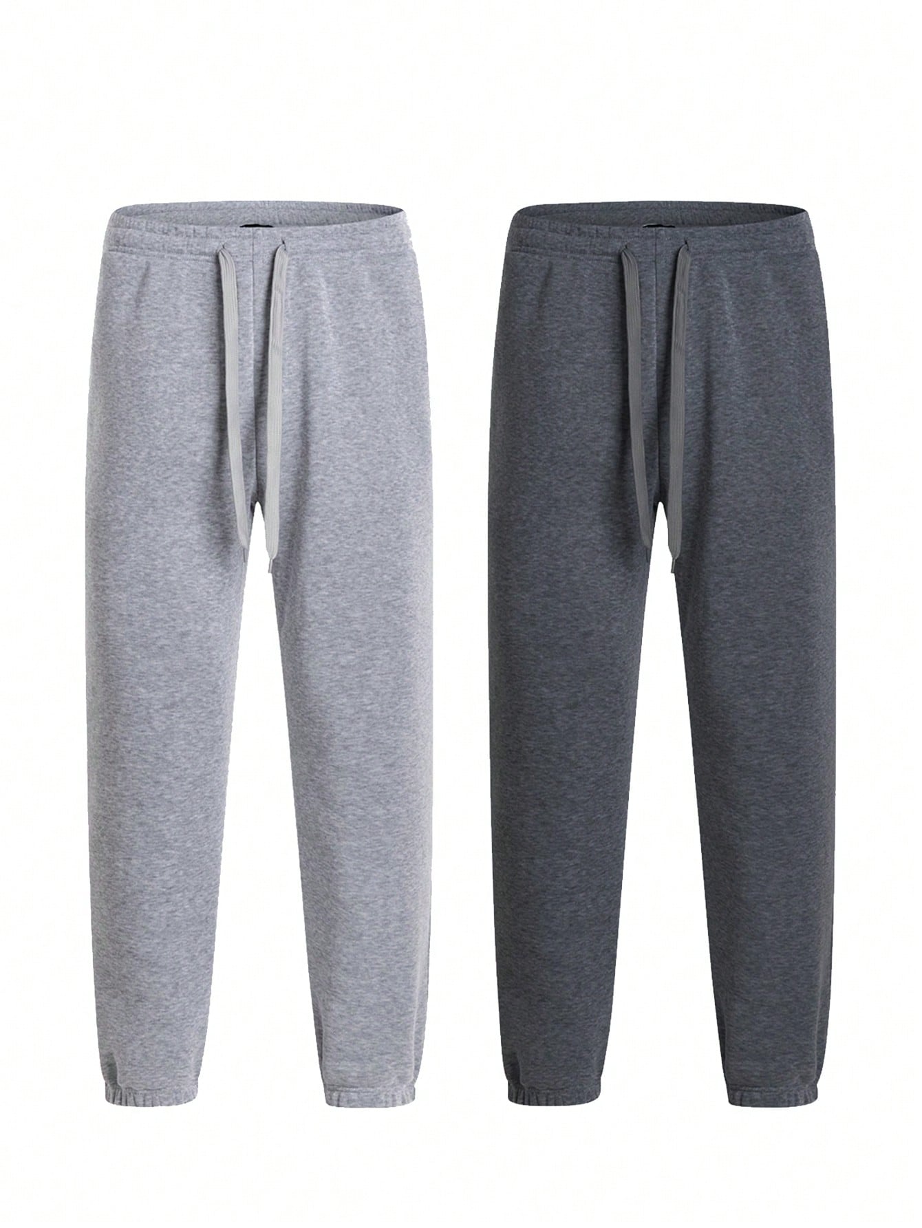 2pcs Men's Unisex Fleece Jogger Sweatpants