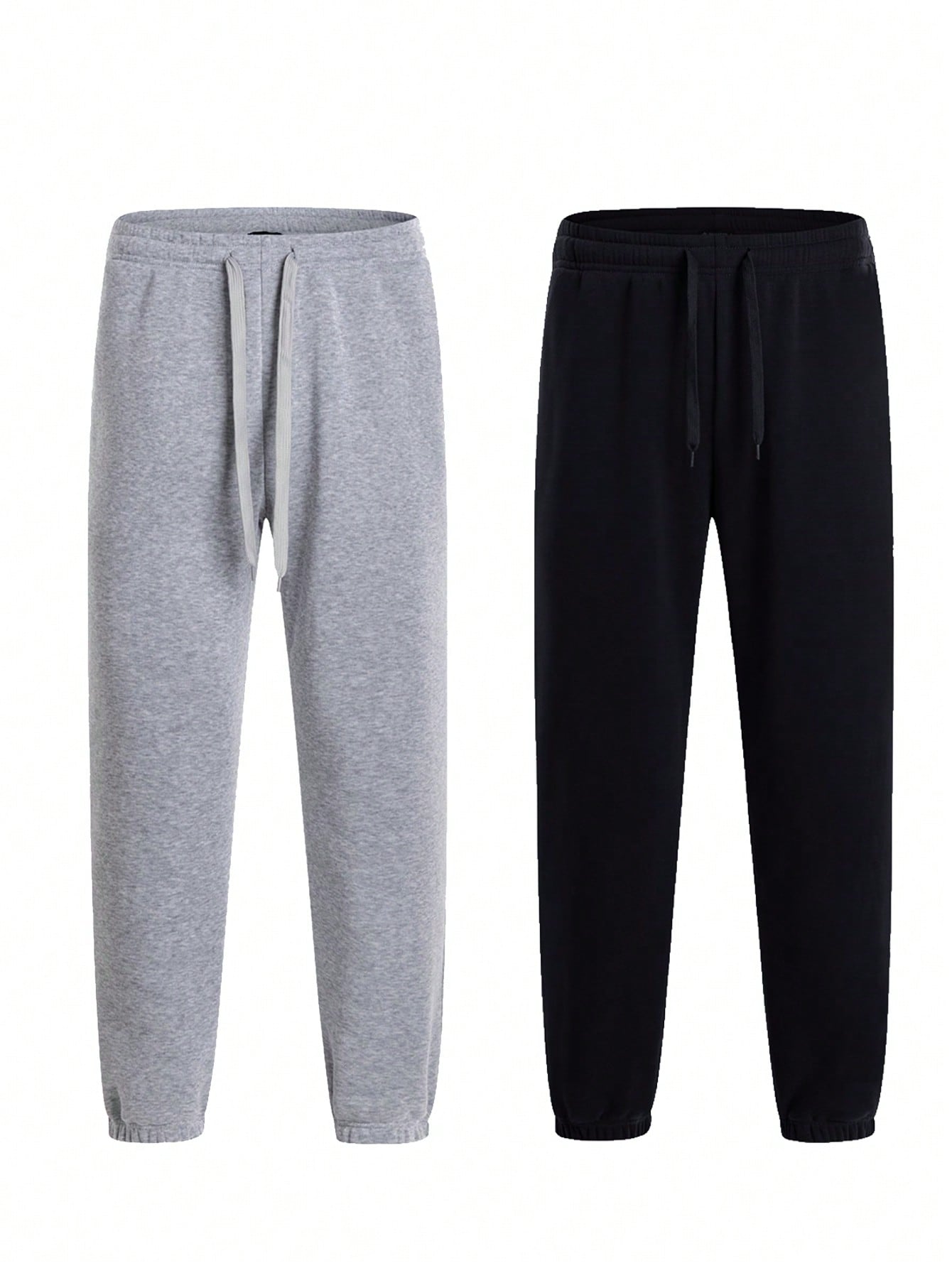 2pcs Men's Unisex Fleece Jogger Sweatpants