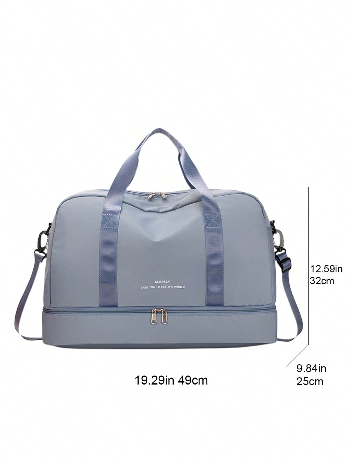 Unisex Fashion Travel Bag, Adjustable Shoulder Strap Weekend Gym Bag, Single Shoulder Travel Tote Bag