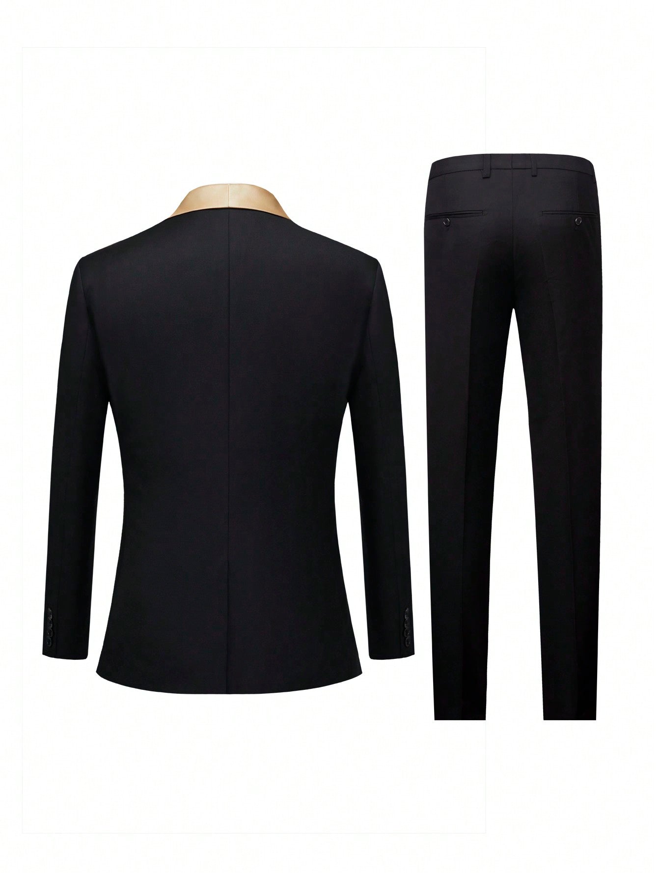 Mens 3-Piece Suit Shawl Lapel One Button Tuxedo Winter Fabric Slim Fit Premium Dinner Jacket Vest Pants Set