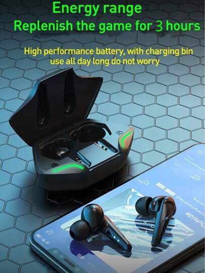 Wholesale True Wireless Portable Gaming TWS Earbuds With Light Mini Earphones Touch Control With Power Bank Low Latency For Playing Games