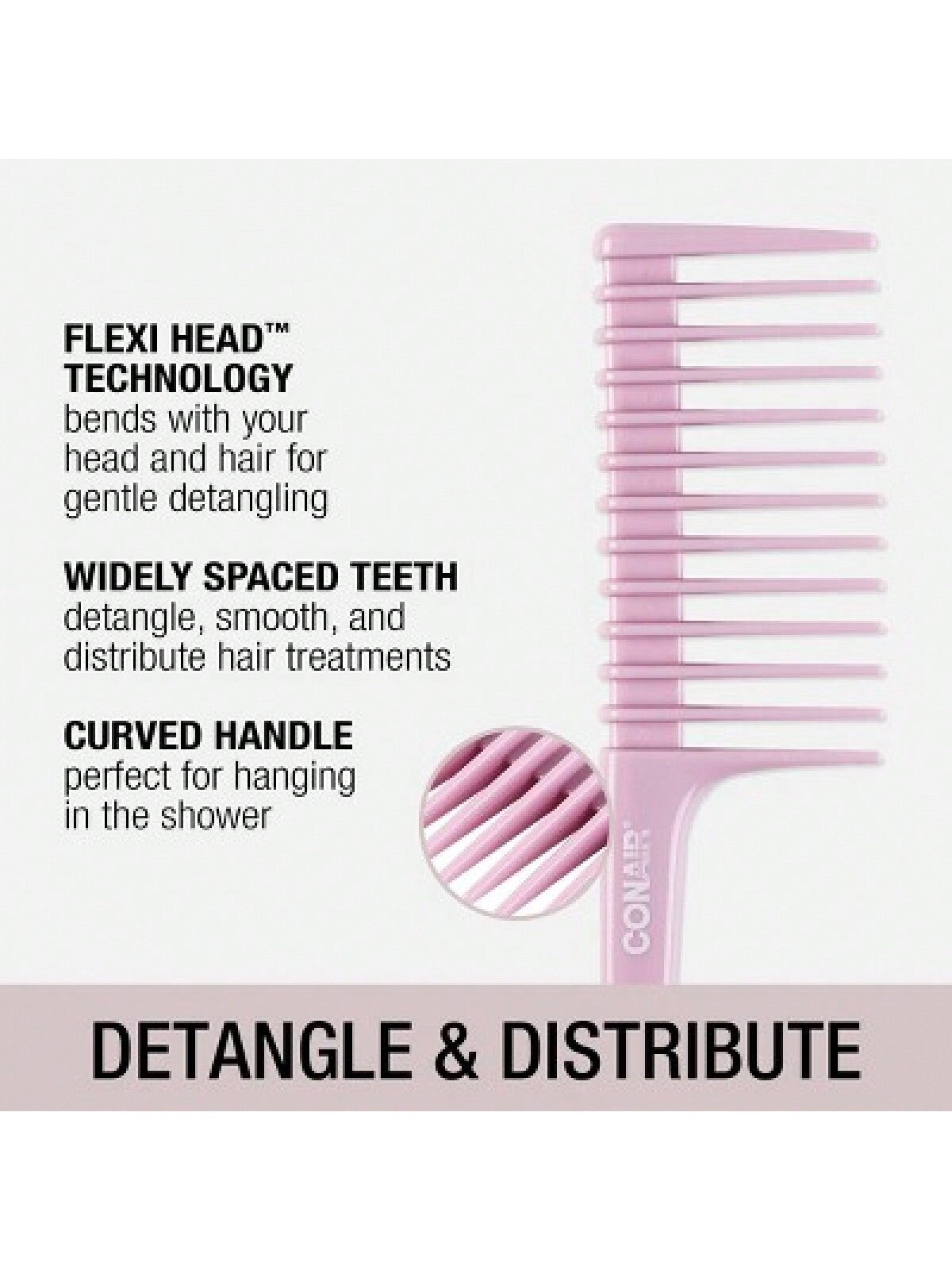 Conair Flexible Detangle Hair Comb