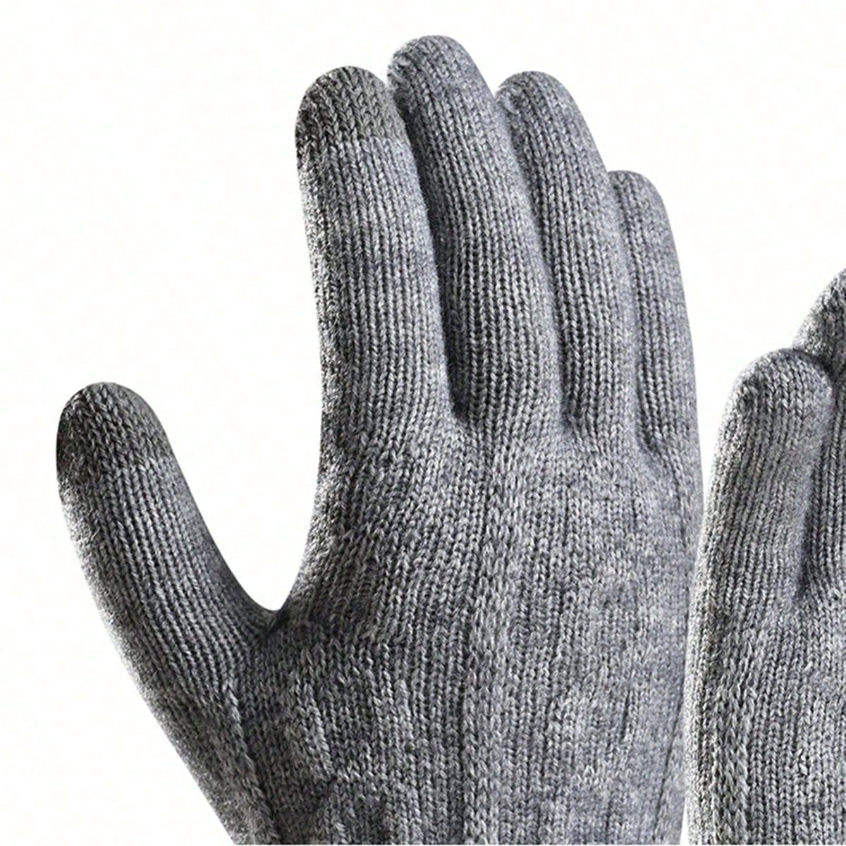 Warm Thermal Lined Knitted Gloves, Windproof, Cold-Proof, Fashion Commuter Gloves For Men, Autumn/Winter