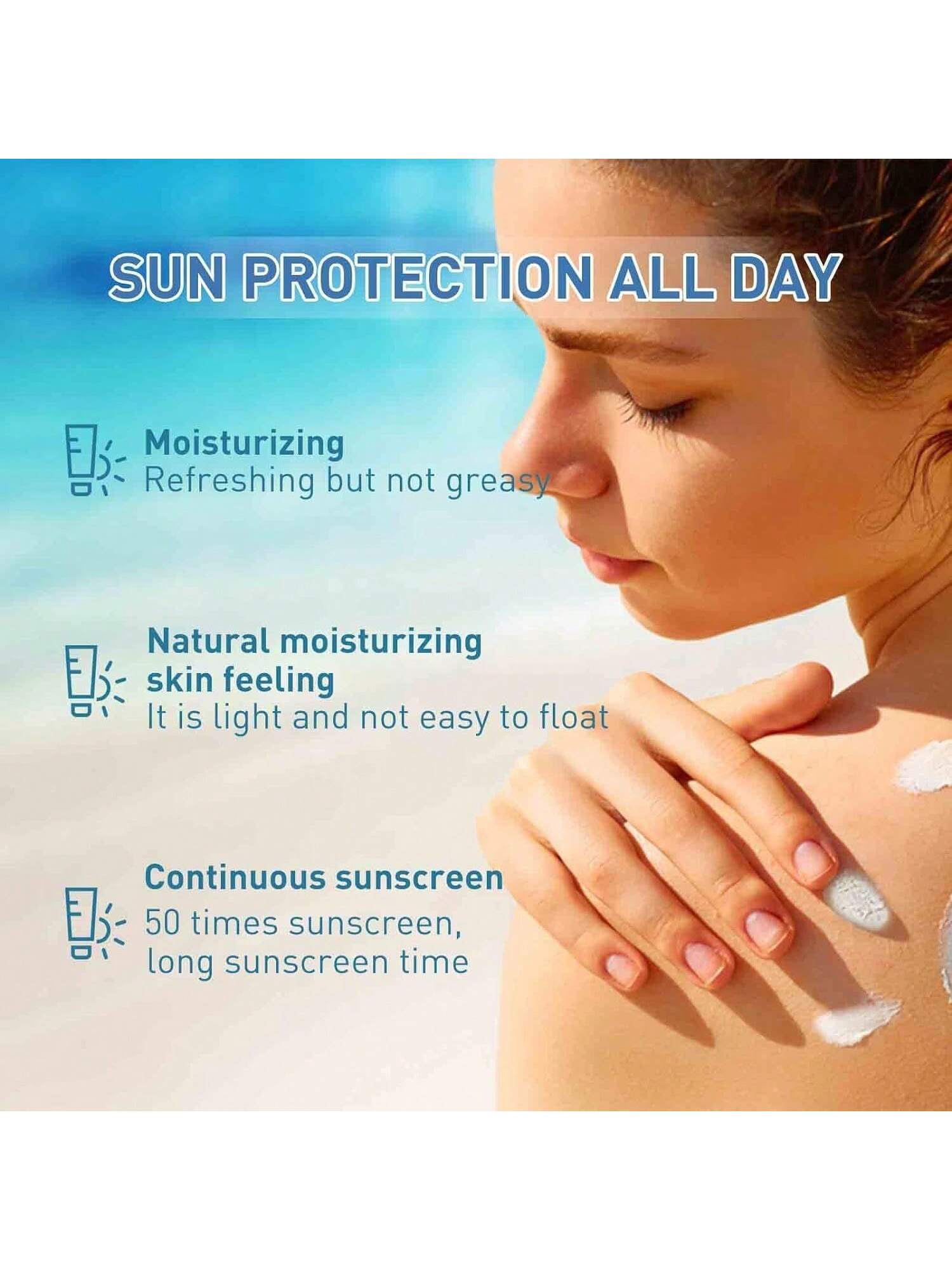 Madagascar Sunscreen SPF 50, Hyalu Cica Water-Fit Sun Serum, Face Sun Screen Long-Lasting Protection, Cen-Tella Madagascar Sunscreen, NO White Cast - Dry Oily Skincare Centella