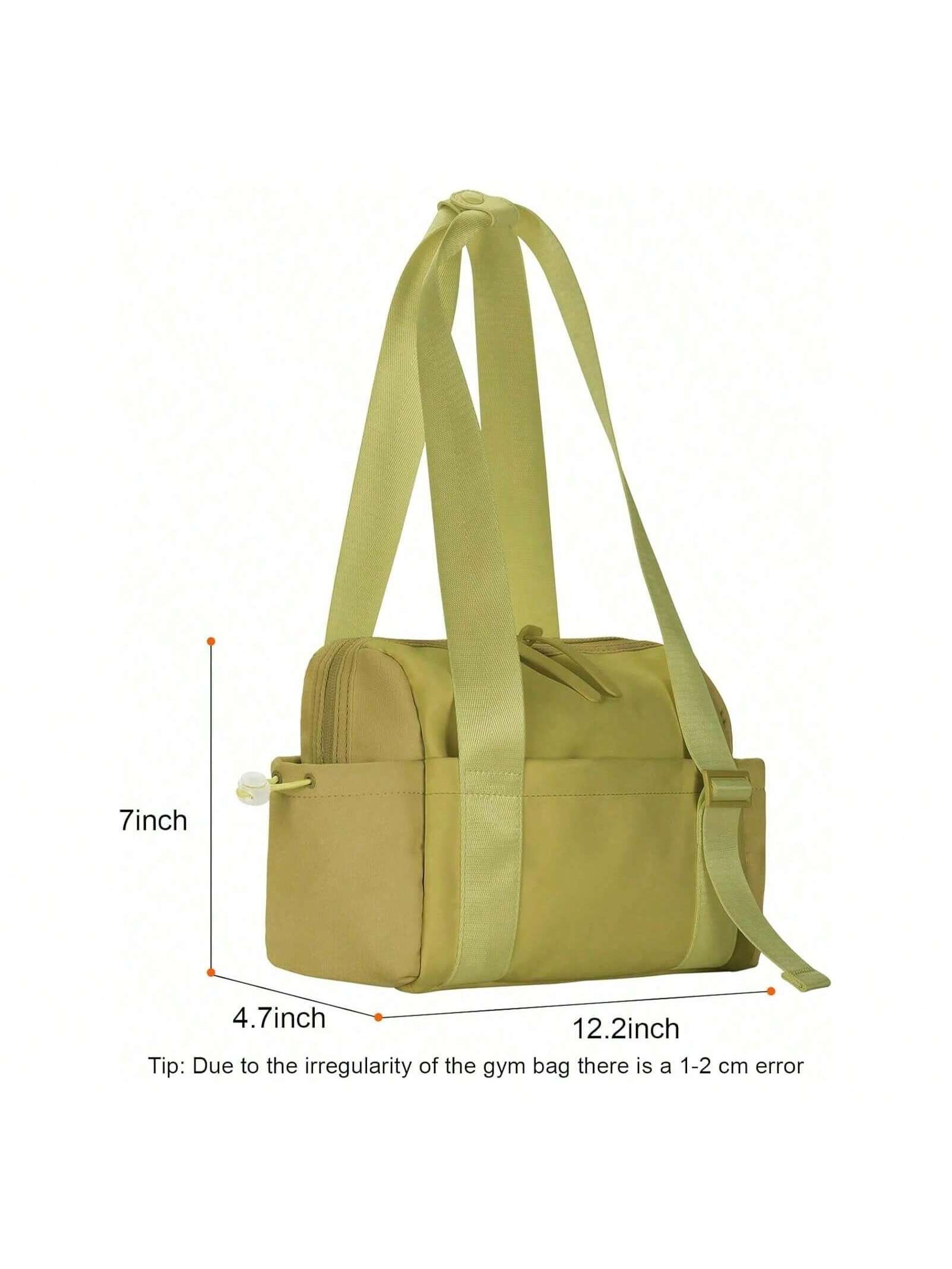 Mini Gym Bag For Women Girls Small Gym Tote Bag With Wet Compartment Waterproof Travel Duffle Bag Cute Workout Sport Bag Adjustable Strap, Zip Closure