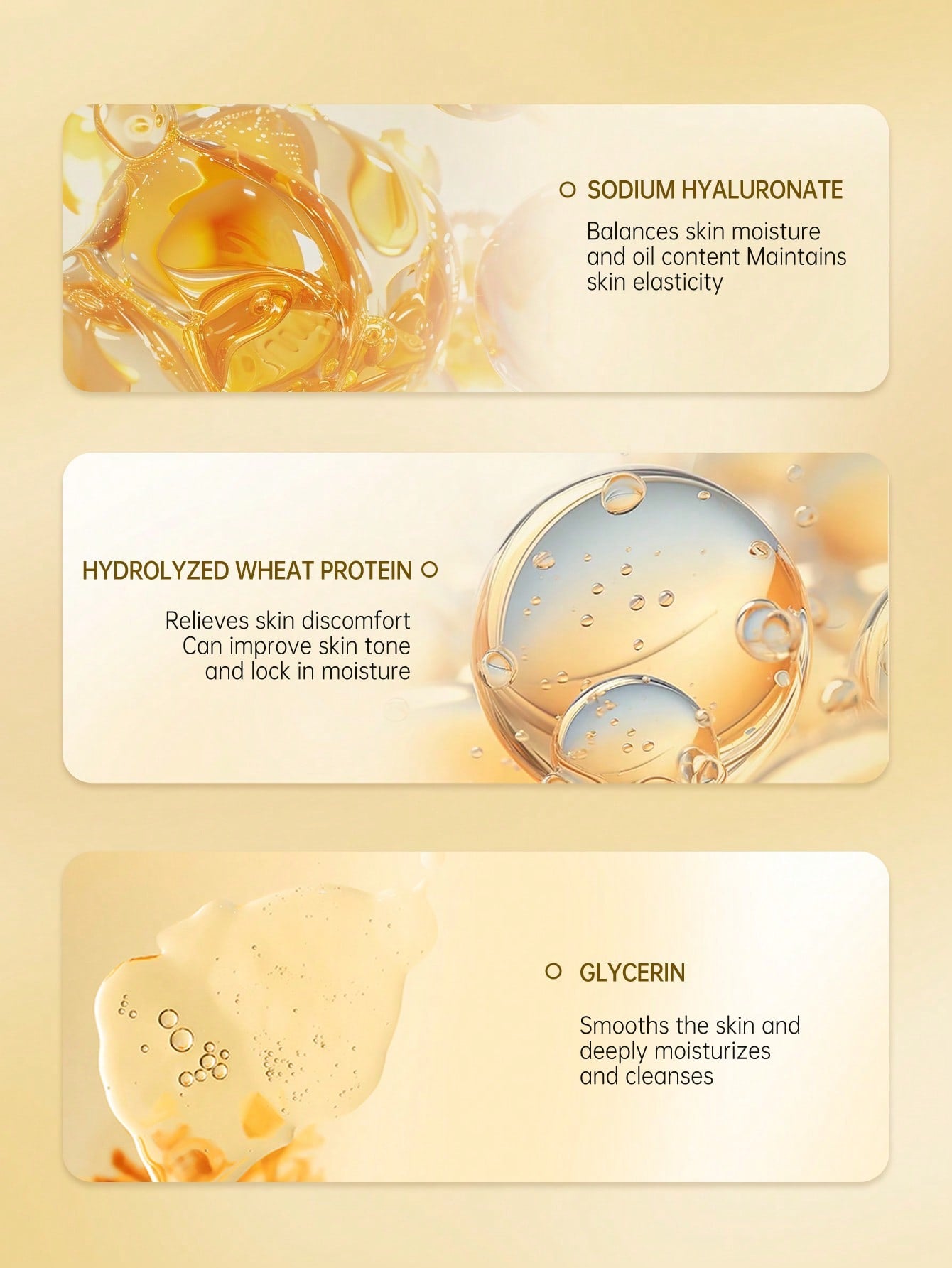 Golden Collagen Skincare Set - Reduces Fine Lines, Tightens, Refines Pores, Hydrates