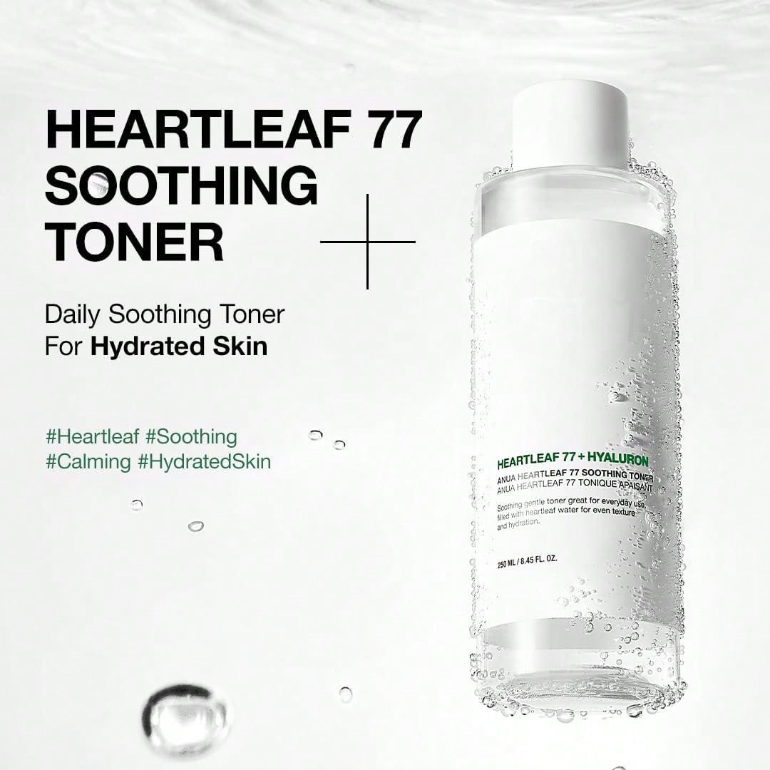 Heartleaf 77 Soothing Toner I Calming Skin, Refreshing, Hydrating, Purifying, Cruelty Free, Vegan,(250ml / 8.45 Fl.Oz.)