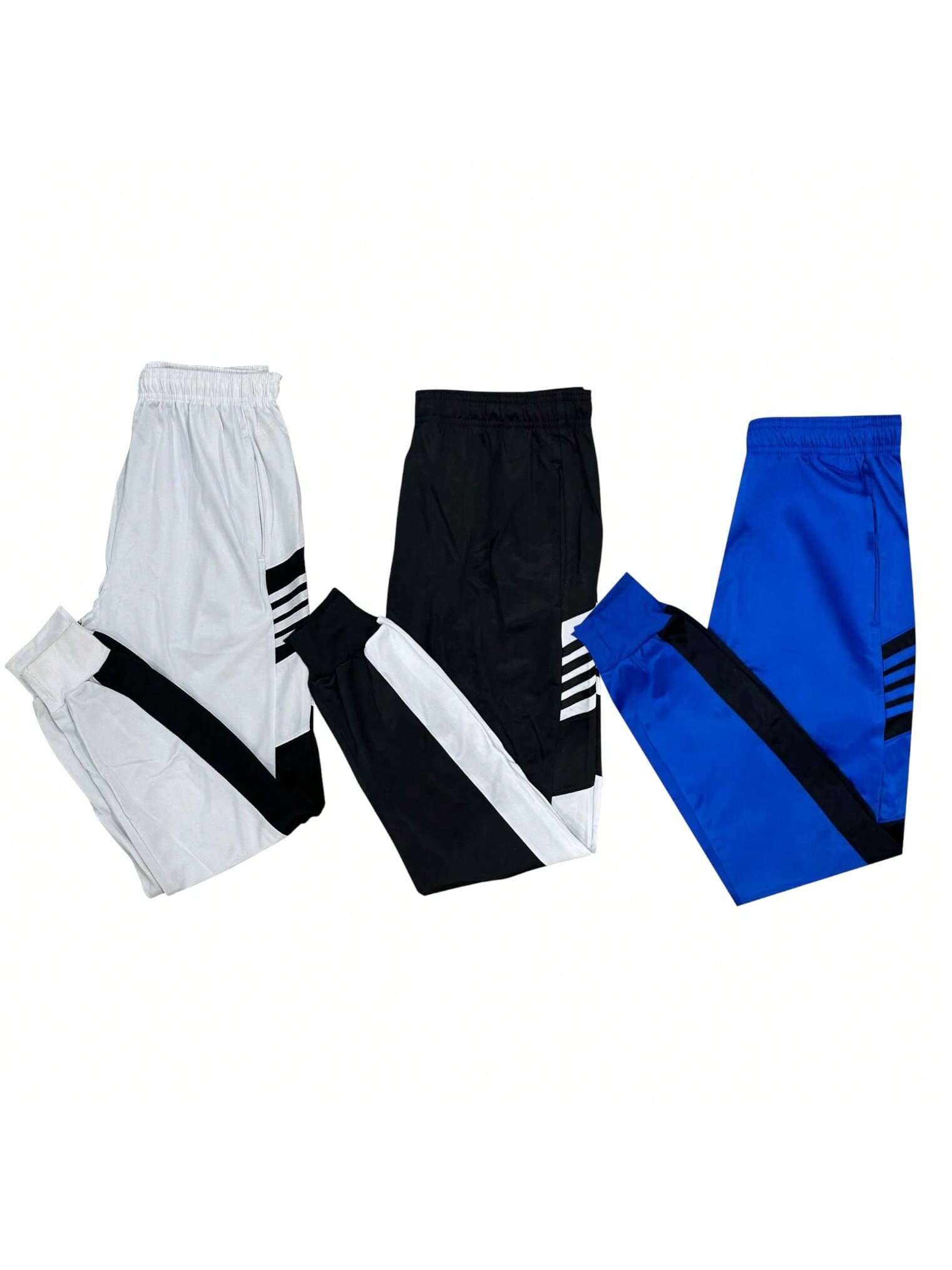 Mens 3 Pack Tricot Jogger Pants