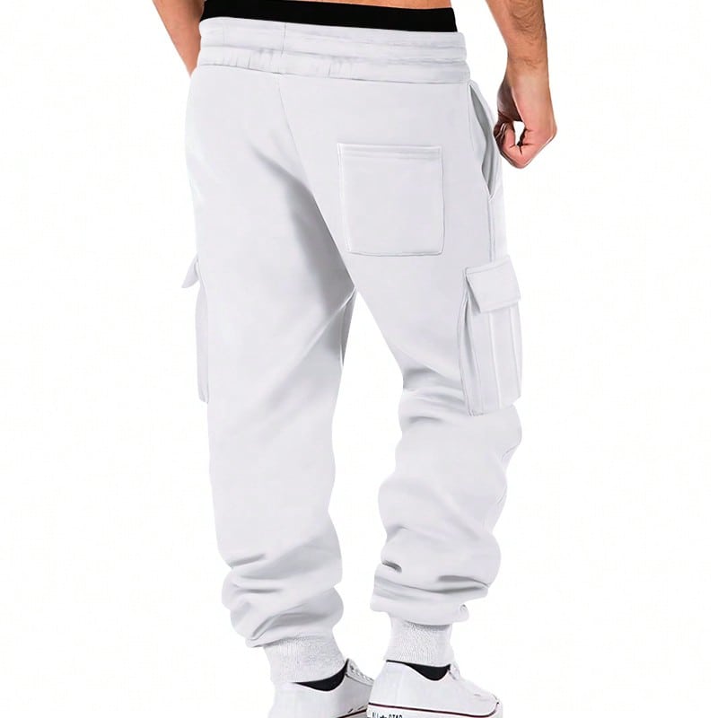 [Hot Product] European And American Men's Sweatpants, Comfortable And Breathable, Fashionable Design, A Must-Have For Fitness And Running! Enjoy A New  In Sports! Use 340g Of Fabric