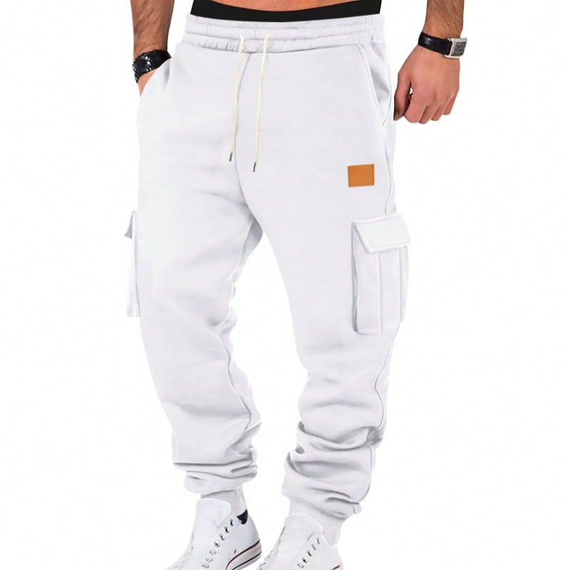 [Hot Product] European And American Men's Sweatpants, Comfortable And Breathable, Fashionable Design, A Must-Have For Fitness And Running! Enjoy A New  In Sports! Use 340g Of Fabric