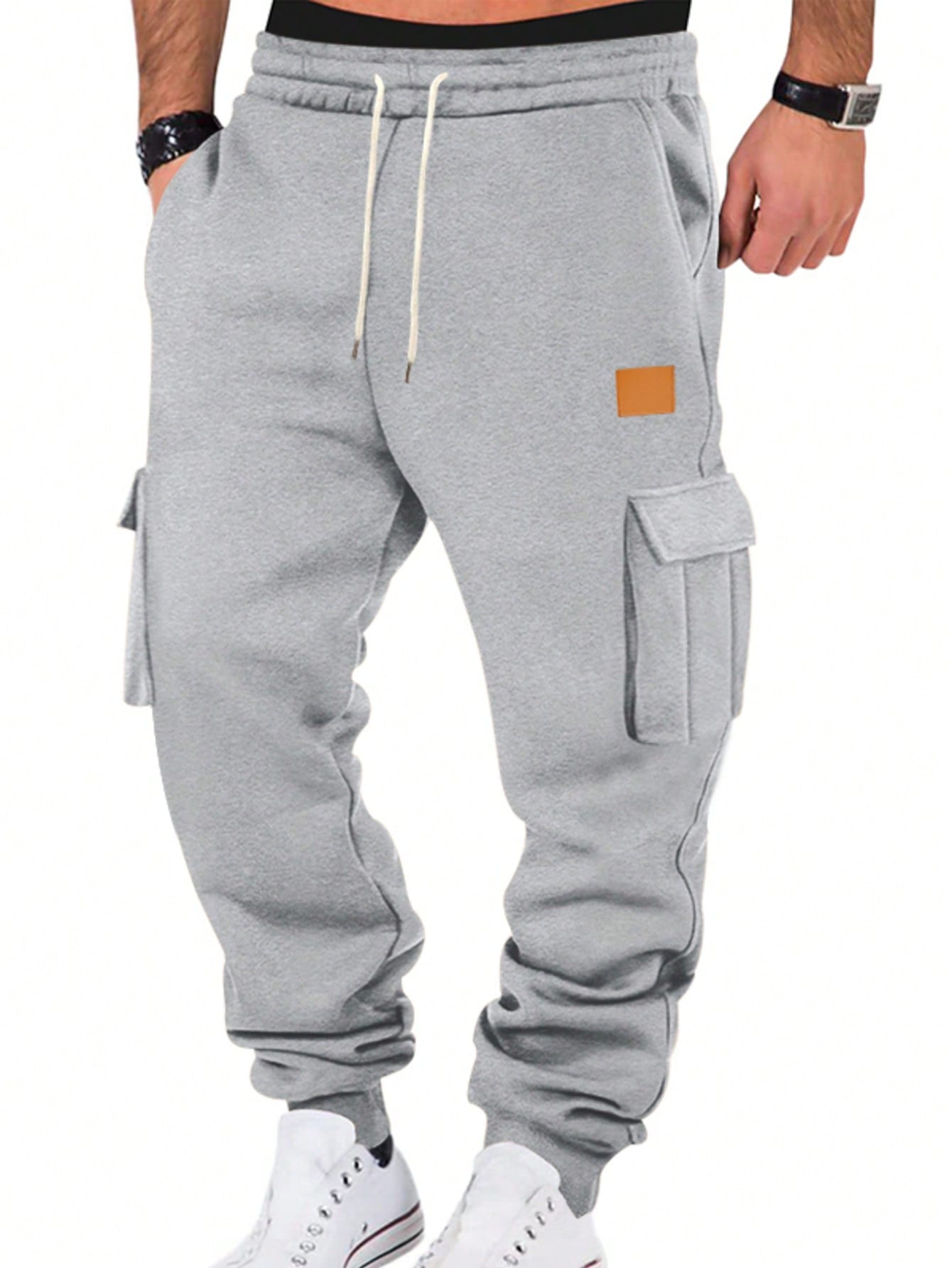 [Hot Product] European And American Men's Sweatpants, Comfortable And Breathable, Fashionable Design, A Must-Have For Fitness And Running! Enjoy A New  In Sports! Use 340g Of Fabric