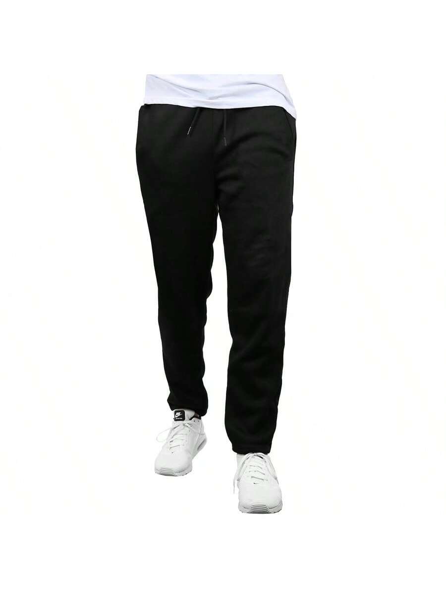 3-Pack Men's Fleece-Lined Open Botton Classic Sweatpants (S-XL)