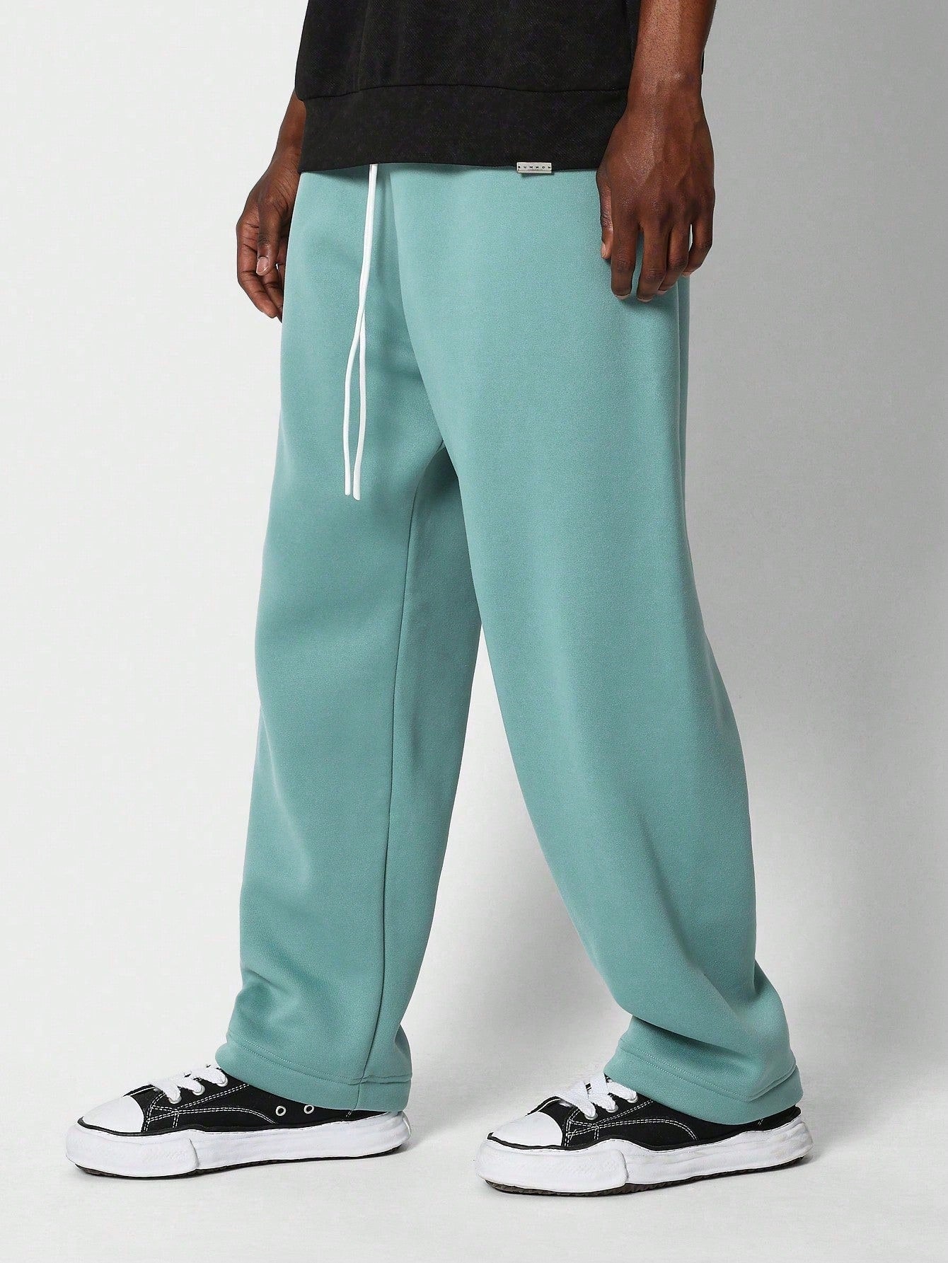 SUMWON Straight Fit Essential Drop Crotch Jogger