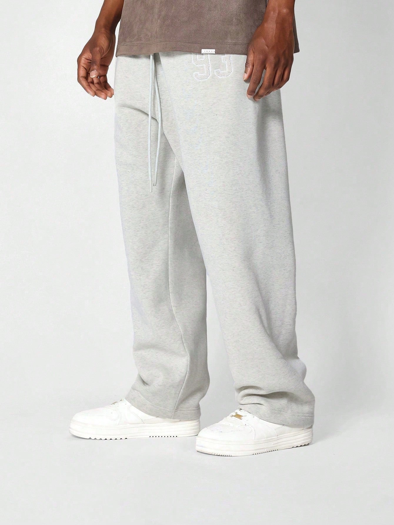 SUMWON Drop Crotch Jogger With Front Applique