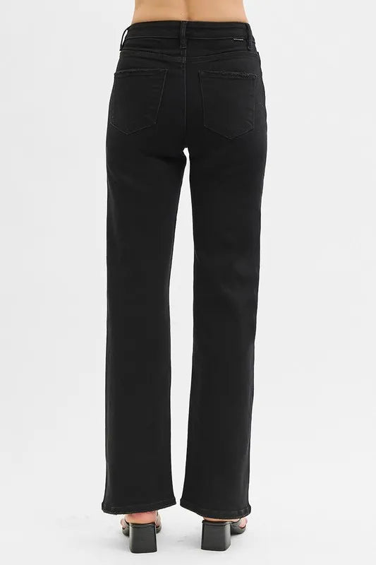 RISEN Full Size High Rise Wide Leg Jeans Plus Size